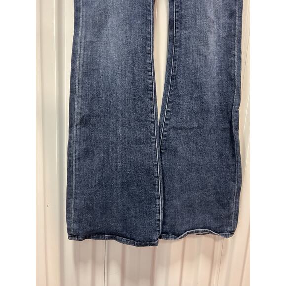 Mother Jeans Womens 28 Long Blue Flare Cruiser Dark Wash Partners Under Cover - Picture 3 of 16